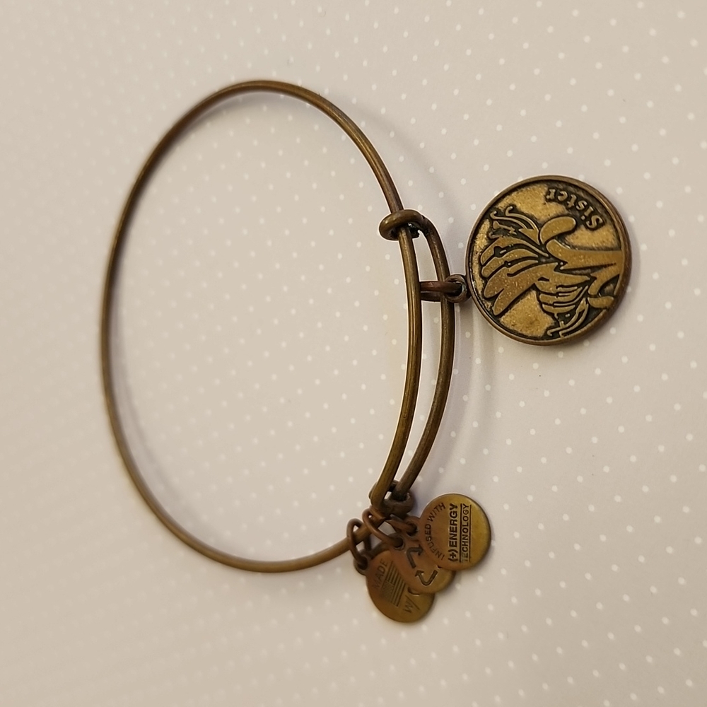 Alex and Ani Sister Bangle Charm Bracelet